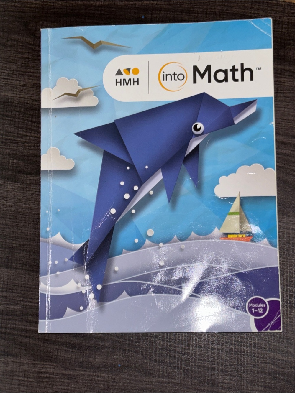 HMH Into Math Grade 3 Homeschool Blue Dolphin Cover Workbook Modules 1 - 12
